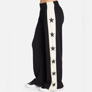 Lauren Moshi Tawny Stars Size Large NWOT Fleece Track Pants